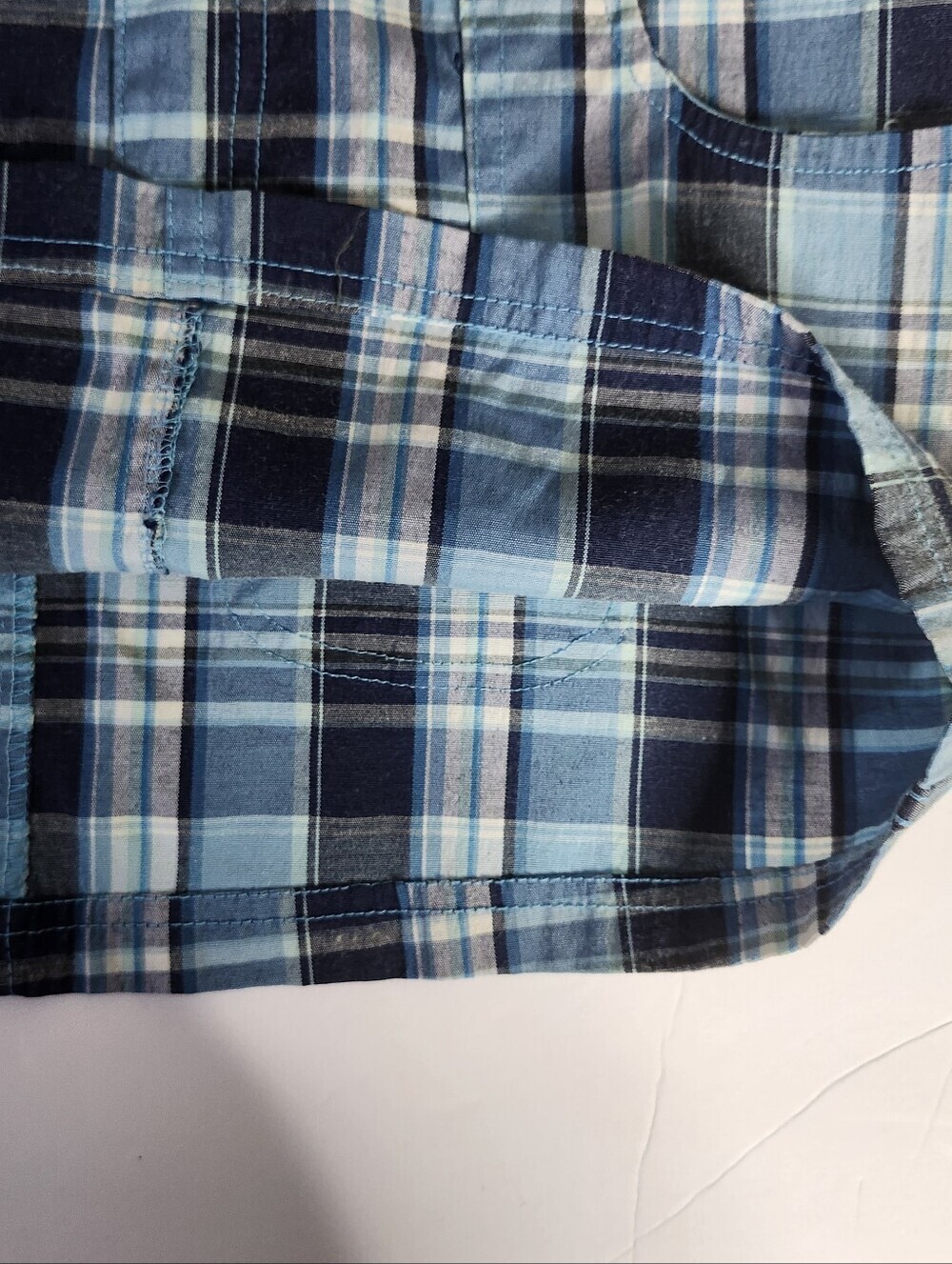 Y2K Blue Plaid Micro Mini Skirt - Picture 4 of 9